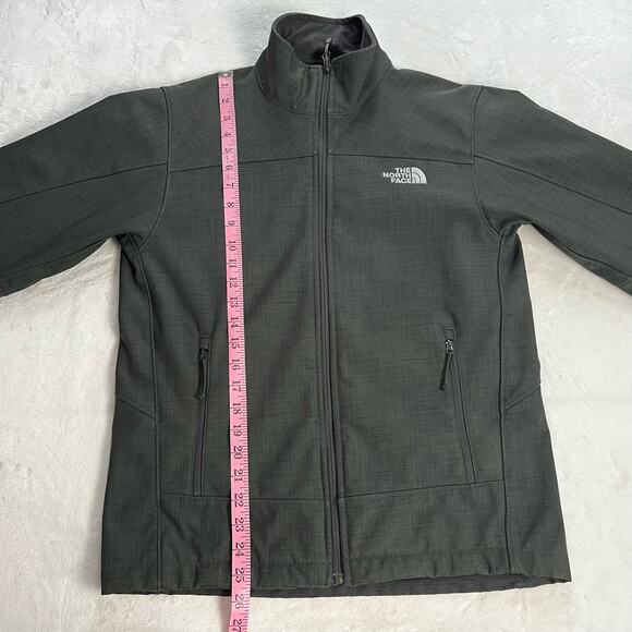 The North Face Gray Mid-Weight Soft Shell Fleece Lined Men's Coat Jacket sz Sm - Picture 5 of 10